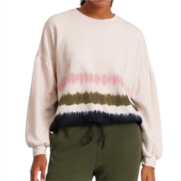 Z Supply Bone Sweatshirt with Tie-Dye Accents - Picture 3 of 3